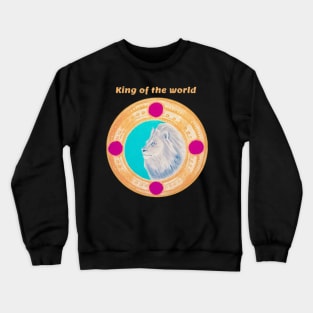 King of the world - lion Crewneck Sweatshirt